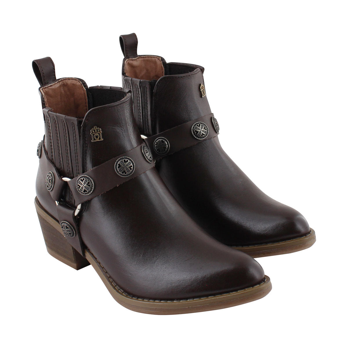 Botín Dama 96001 Davina Piel Café