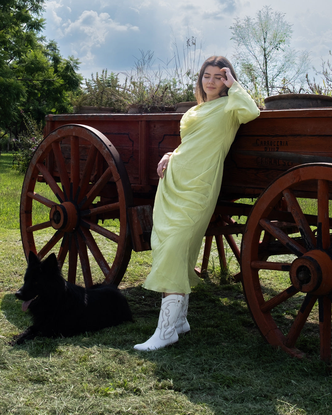 Bota Vaquera 96393 Davina Piel Marfil