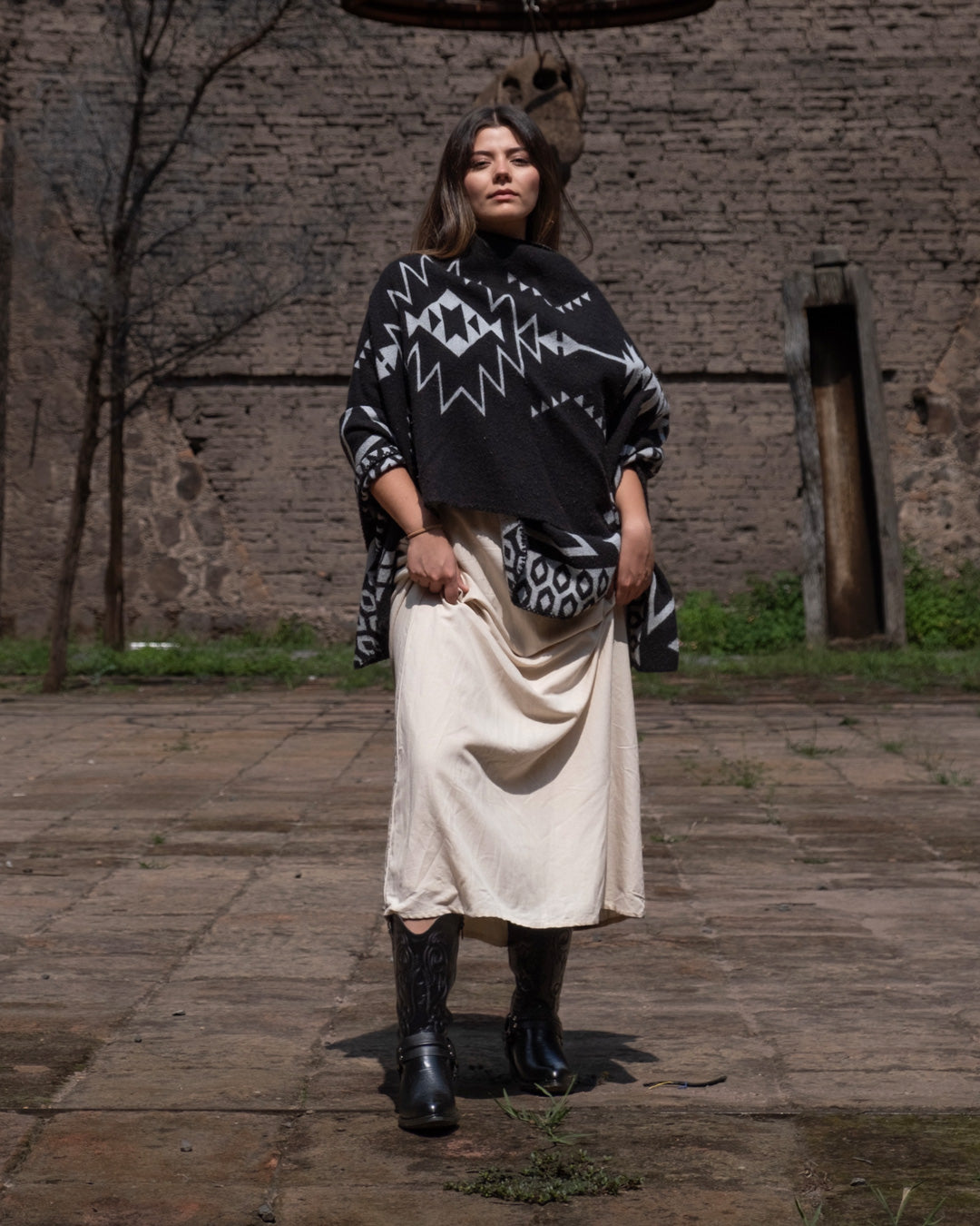 Bota Vaquera Dama 96394 Davina Piel Negro