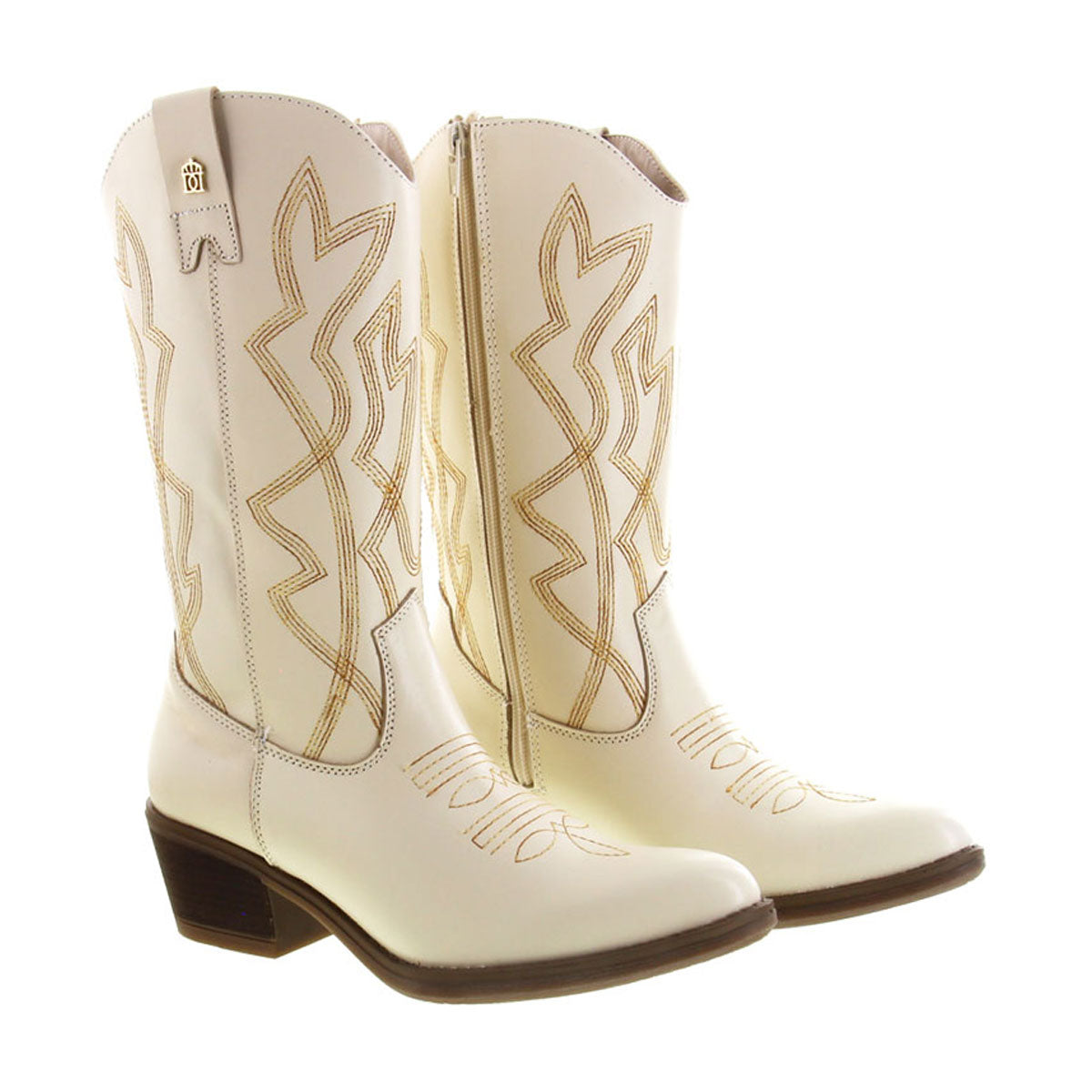 Bota Vaquera 96405 Davina Piel Marfil