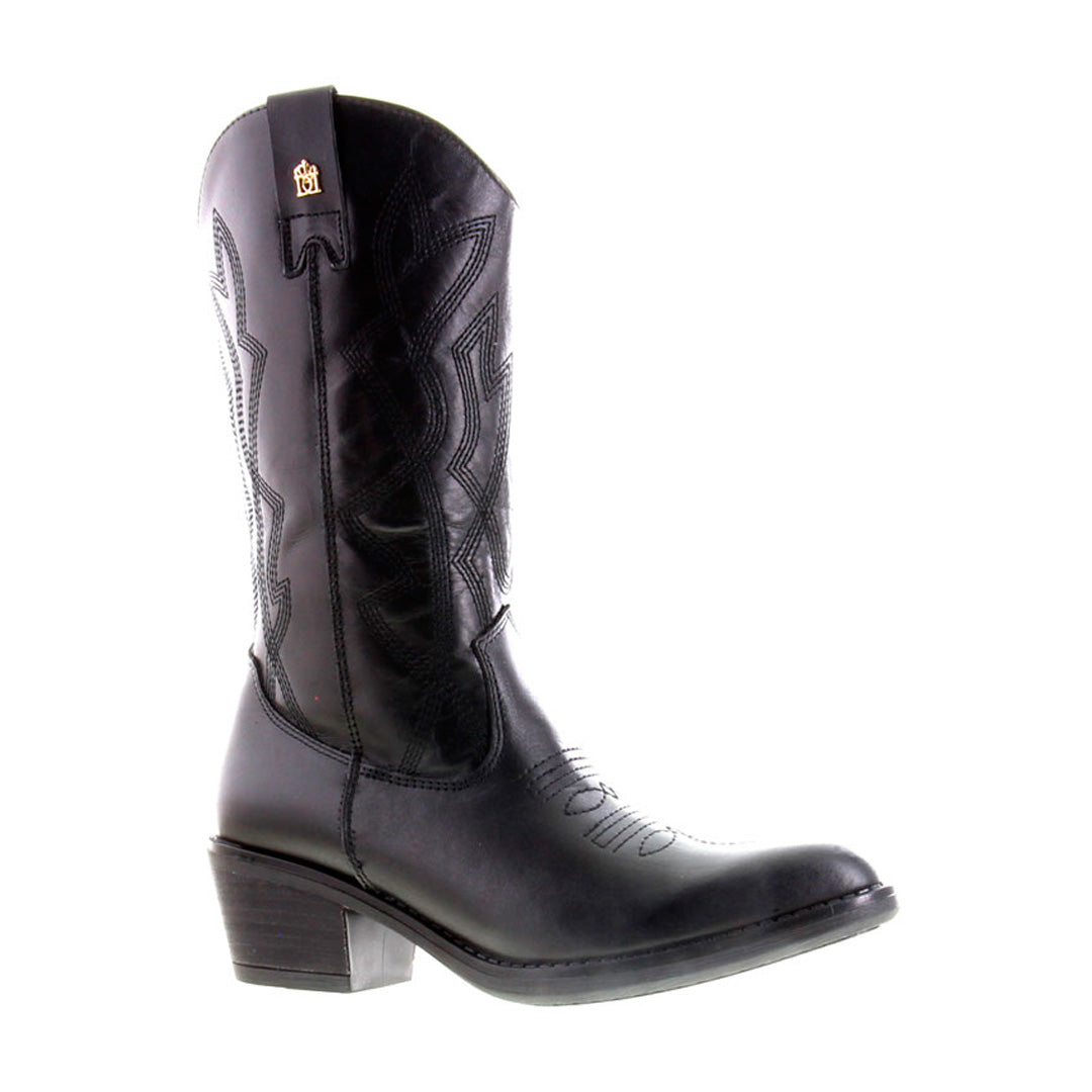 Bota Vaquera 96405 Davina Piel Negro