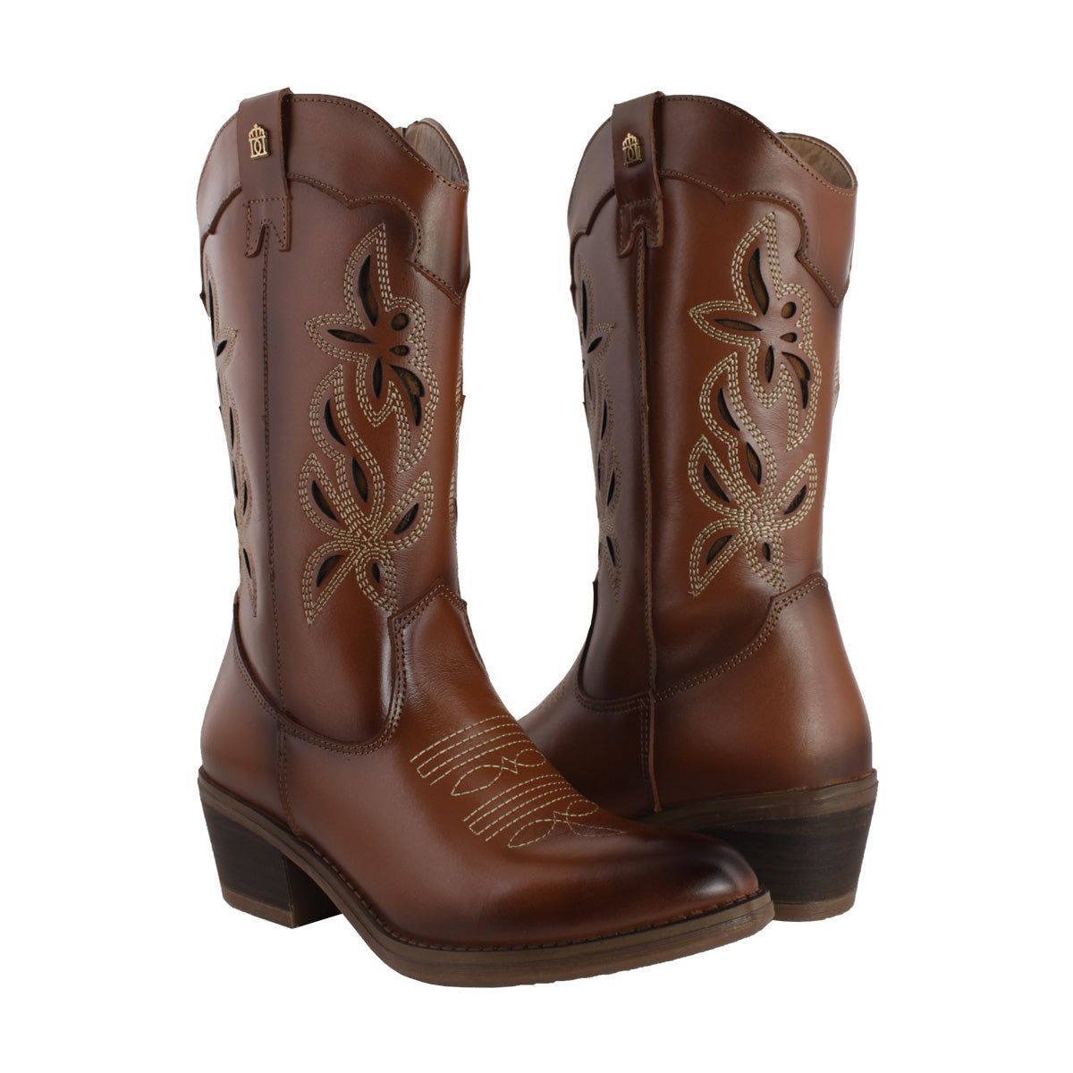 Bota Vaquera Dama 96408 Piel Davina Maple