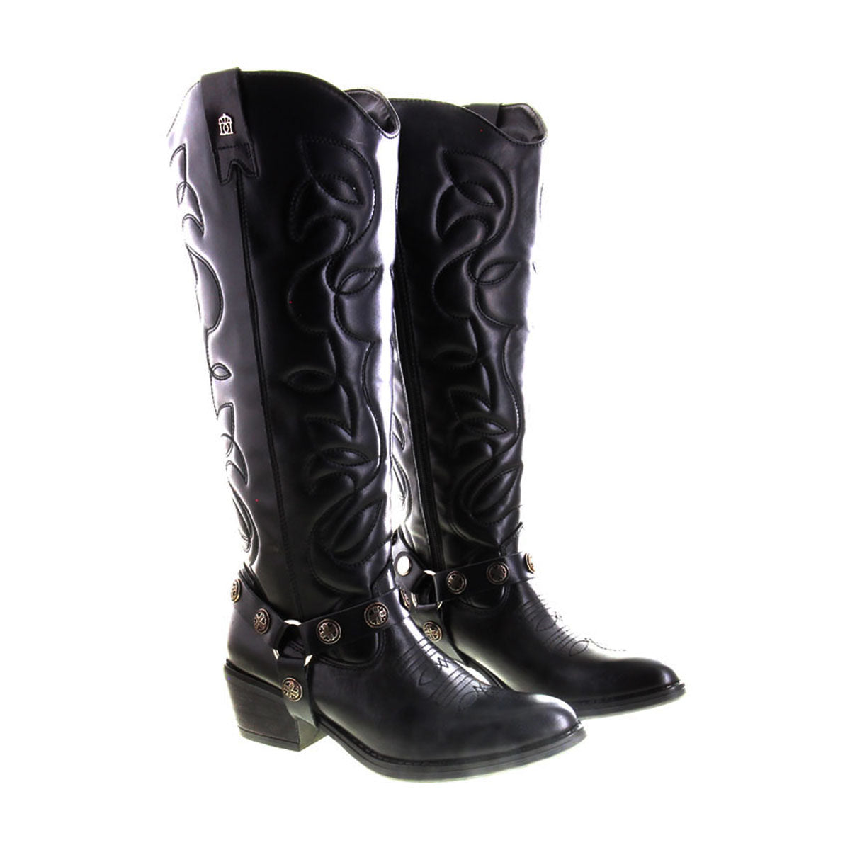 Bota Dama Vaquera 96501 Davina Piel Negra