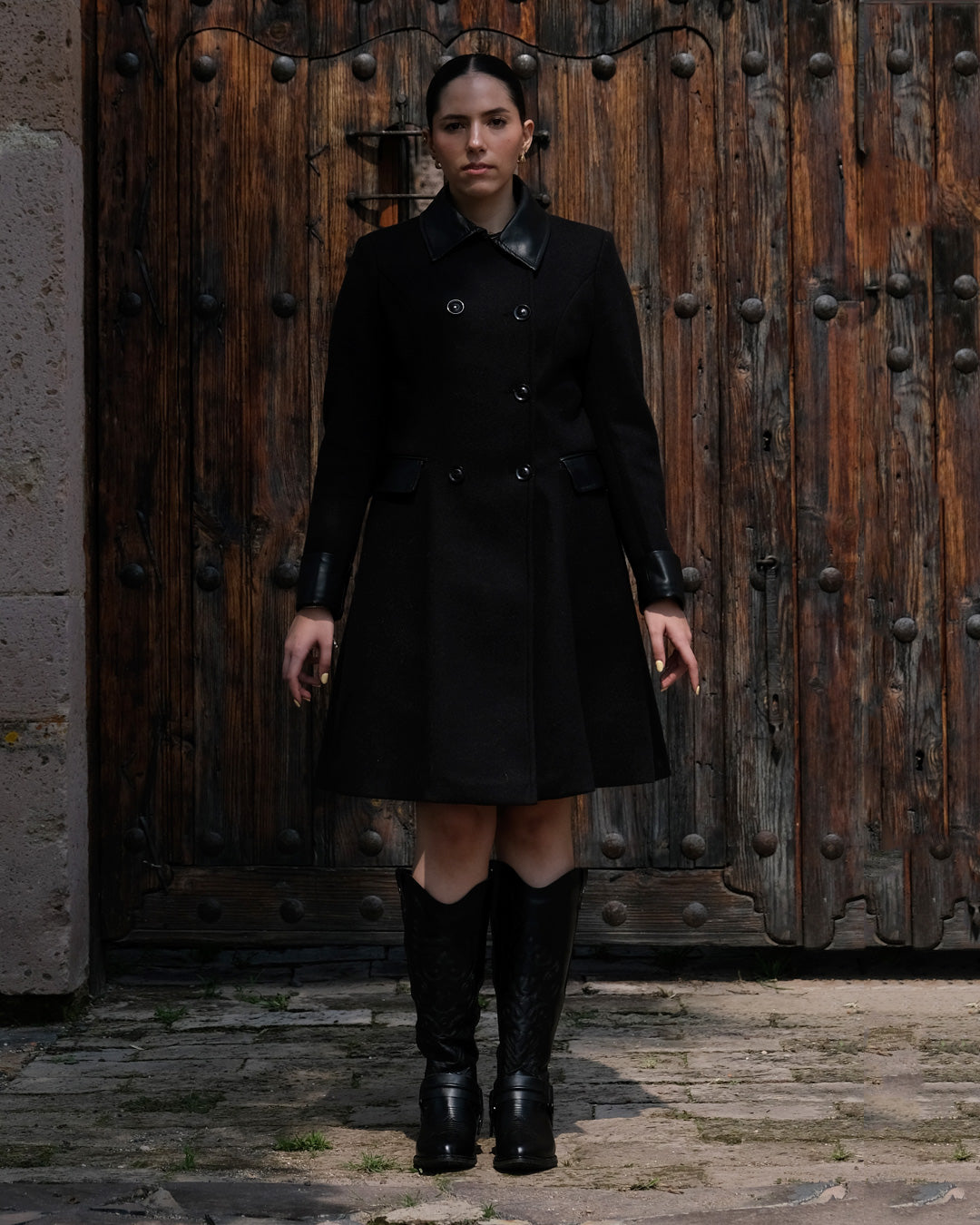 Bota Alta Vaquera 96534 Davina Piel Negra