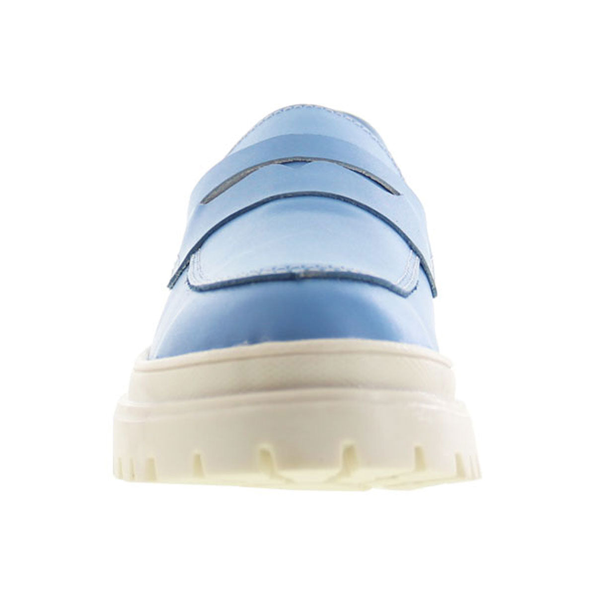 Mocasín Mujer 9970 Piel Azul con Antifaz