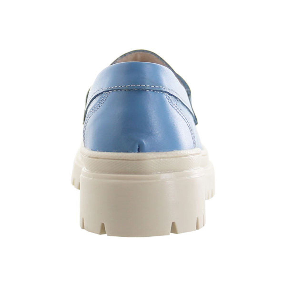 Mocasín Mujer 9970 Piel Azul con Antifaz