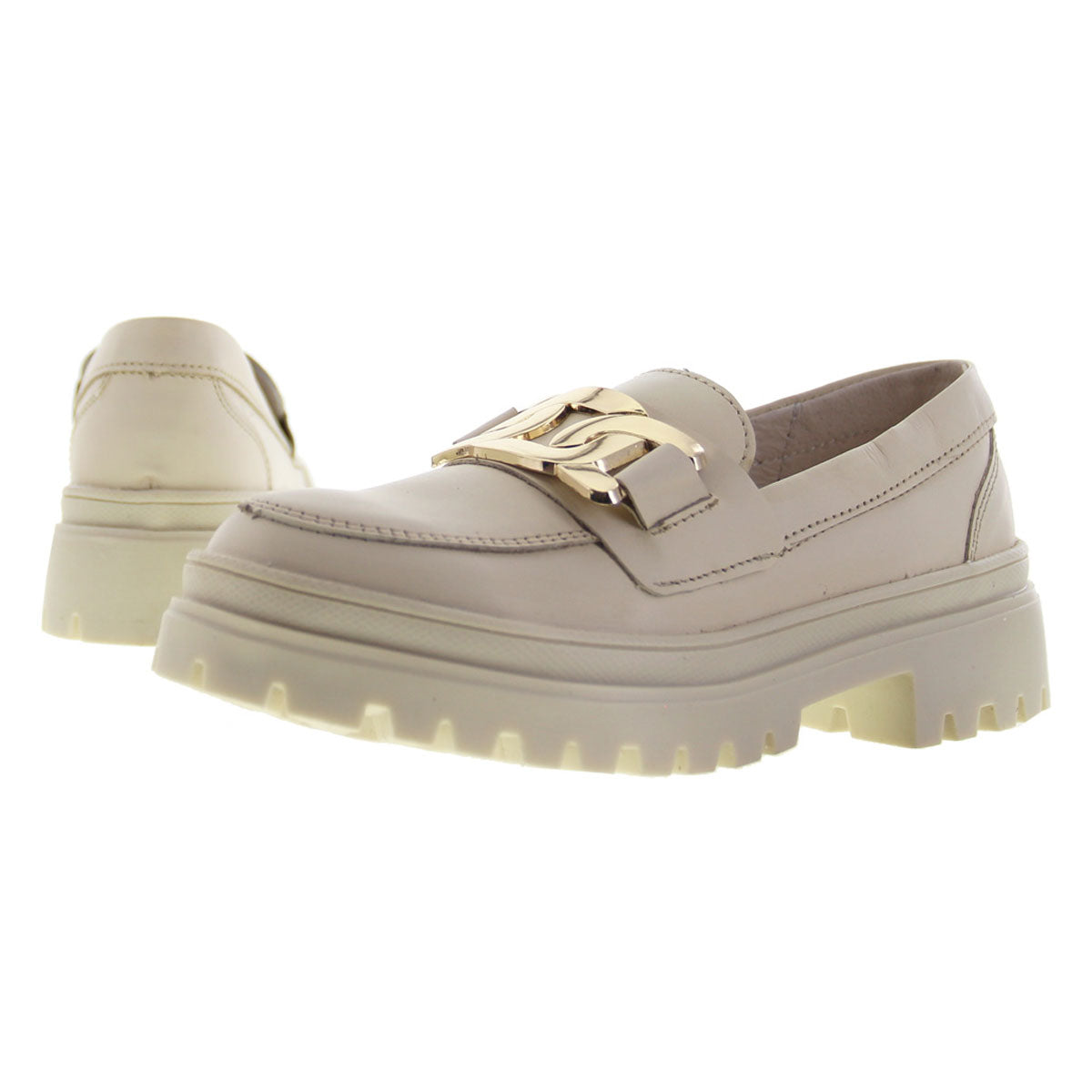 Mocasín 9974 Davina Piel Marfil