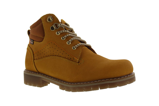 Bota Niño 6039 Nubuck Oro Tipo Minera con Agujeta