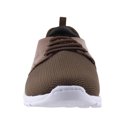 Tenis Hombre 085  Casual Malla Café