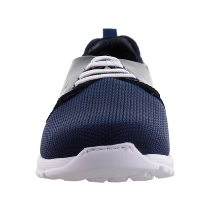 Tenis Hombre 085 Malla Azul Marino con Cintas