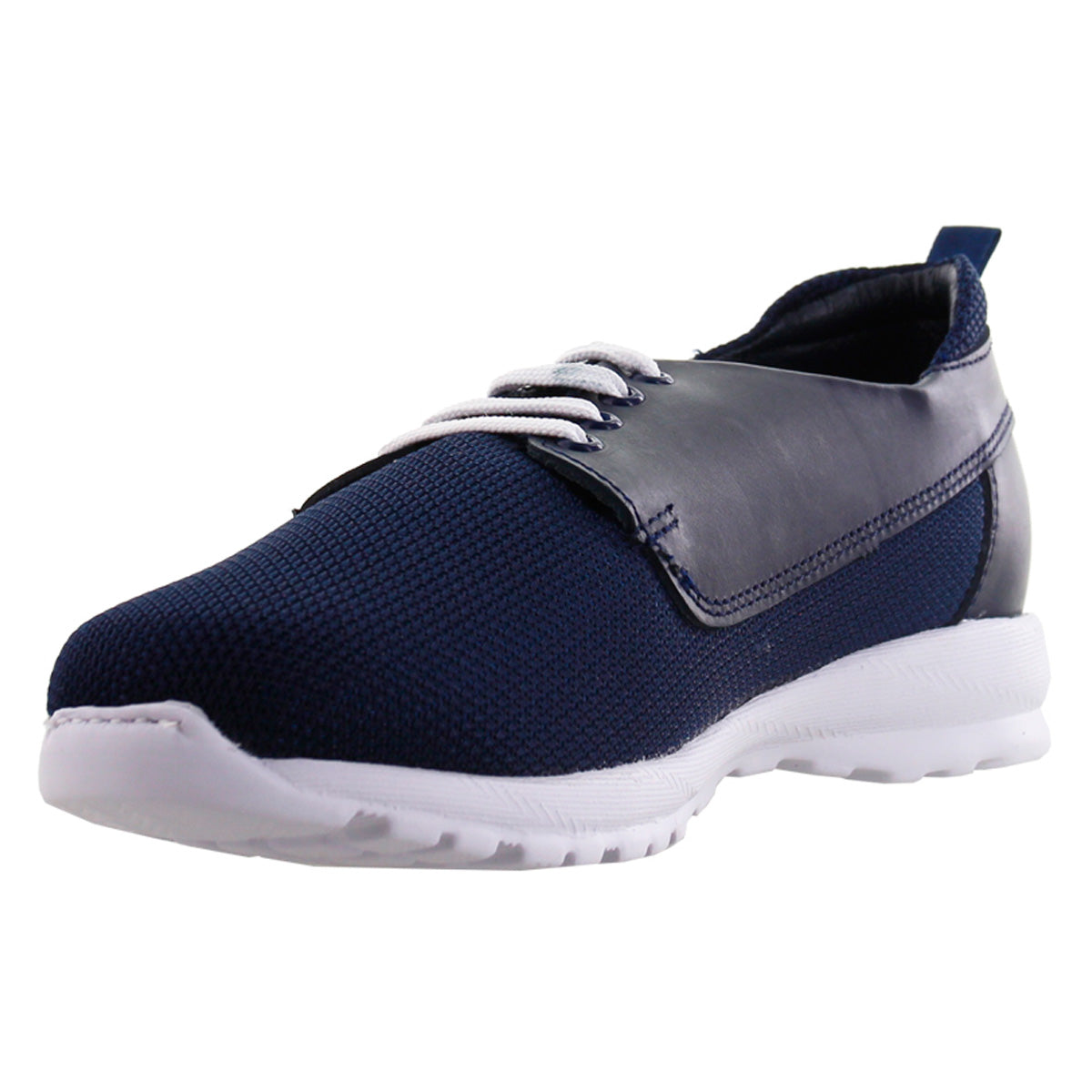 Tenis Hombre 085 Malla Azul Marino con Cintas