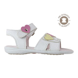 Sandalia niña 13068 piel blanco