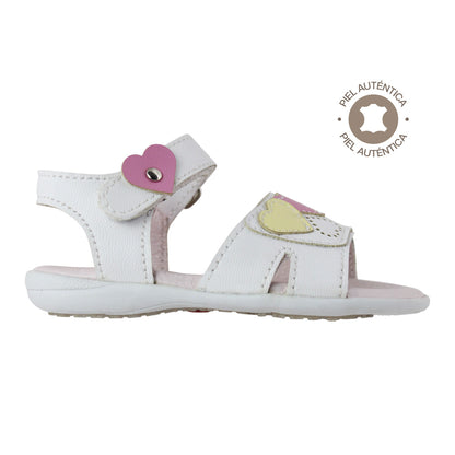 Sandalia Niña 13068 Piel Blanco