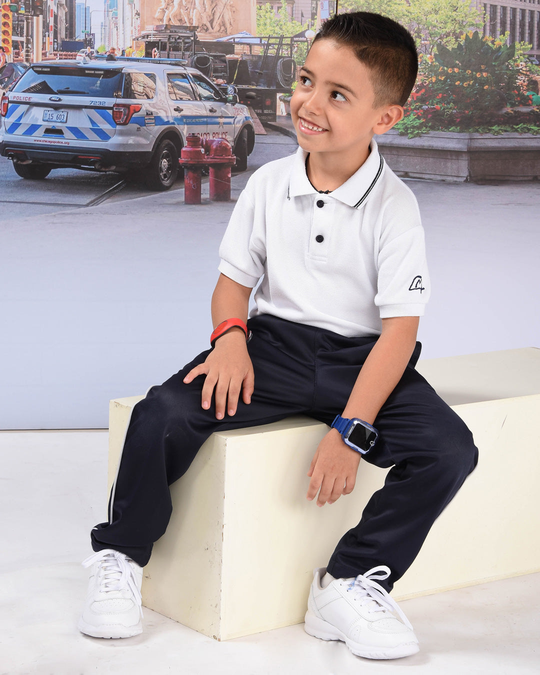 Tenis Escolar 170 Piel Blanco