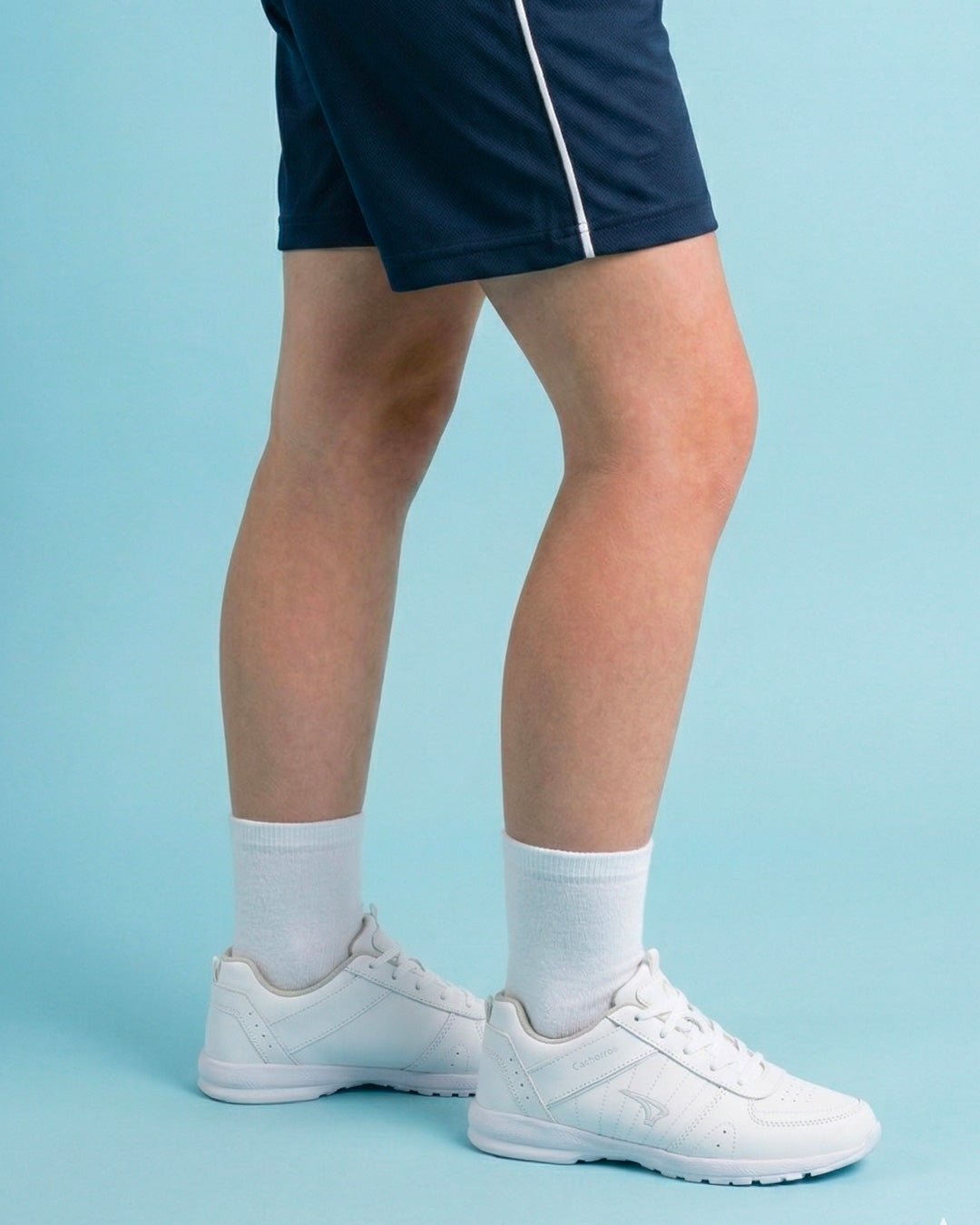 Tenis Escolar 170 Piel Blanco