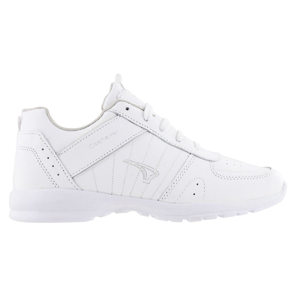 Tenis Escolar 170 Piel Blanco