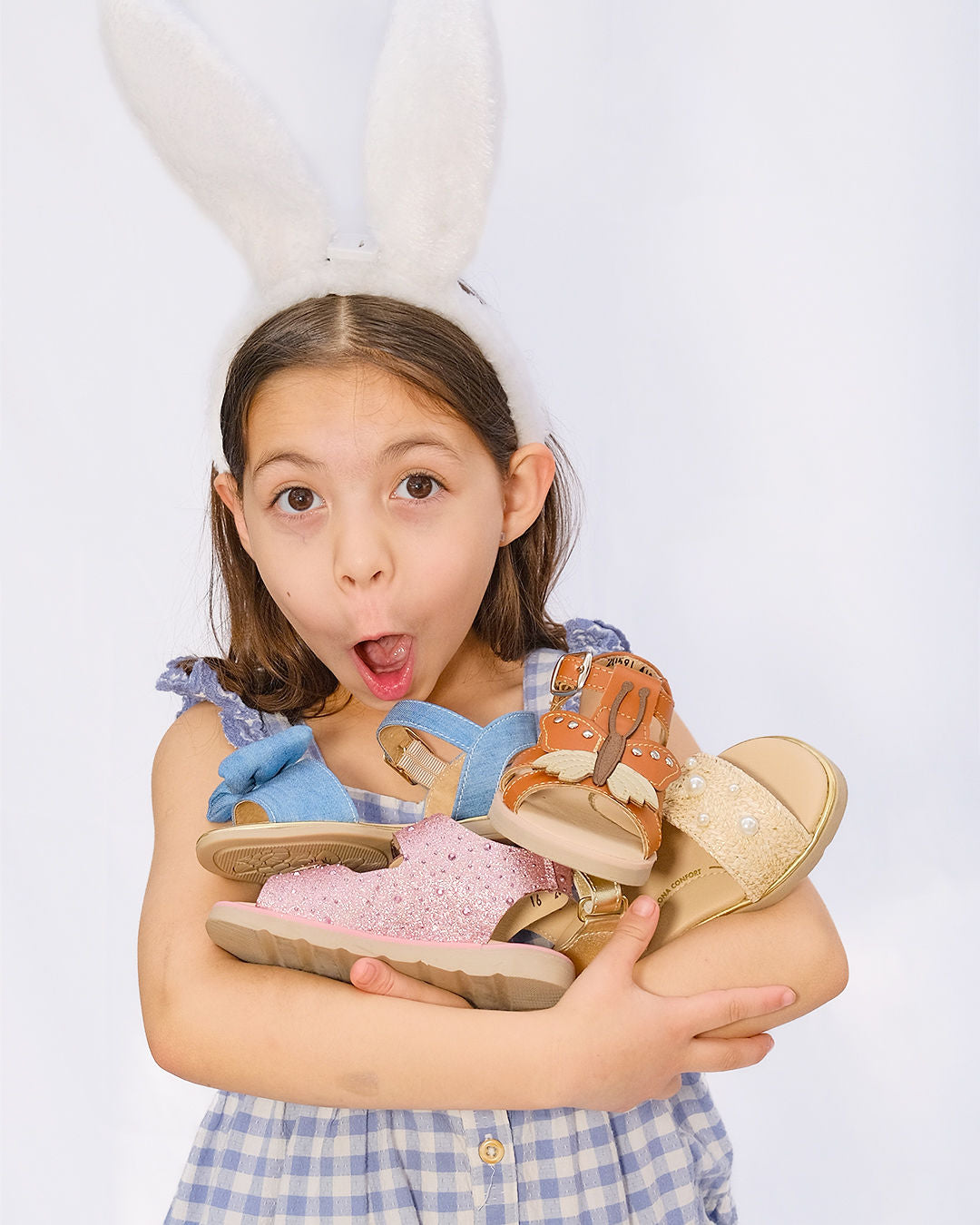 Sandalia Niña 20591 Café Mariposa con Hebilla