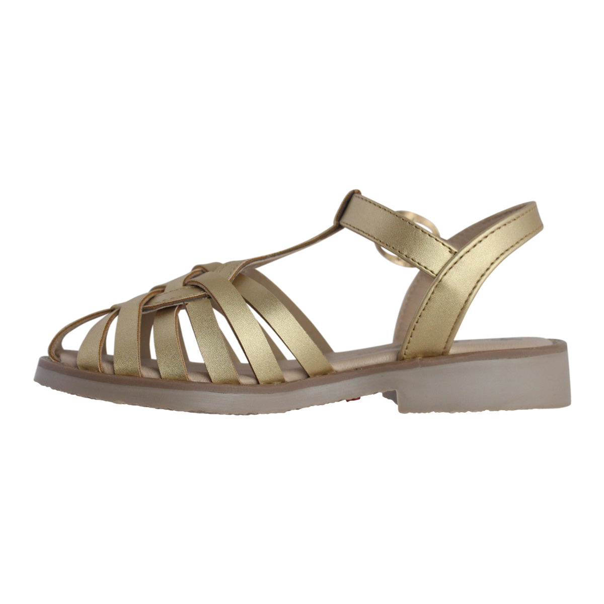 Sandalia Niña 20020 Oro tiras Cruzadas