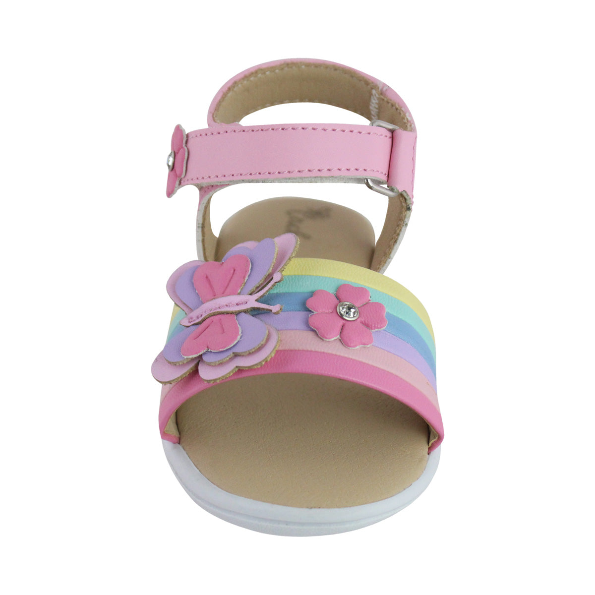 Sandalia Niña 20403 Rosa Pastel con Mariposa