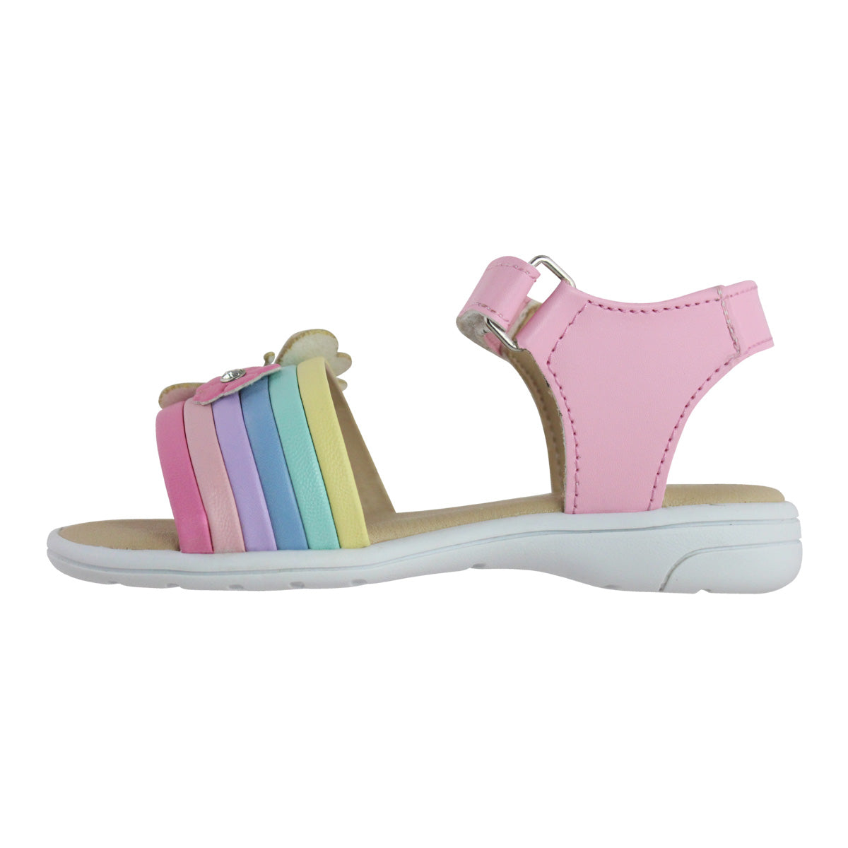 Sandalia Niña 20403 Rosa Pastel con Mariposa