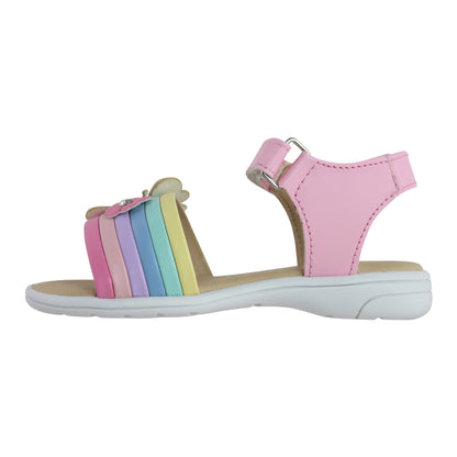 Sandalia Niña 20403 Rosa Pastel con Mariposa