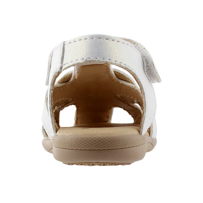 Sandalia Niña 20420 Nacarado Cruzado con Velcro