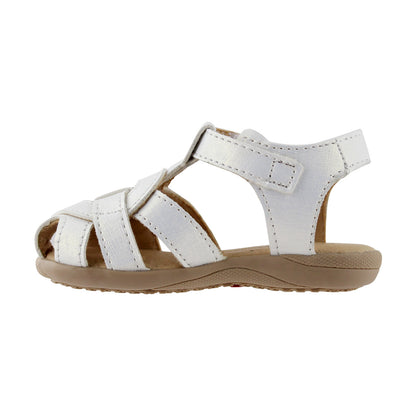 Sandalia Niña 20420 Nacarado Cruzado con Velcro