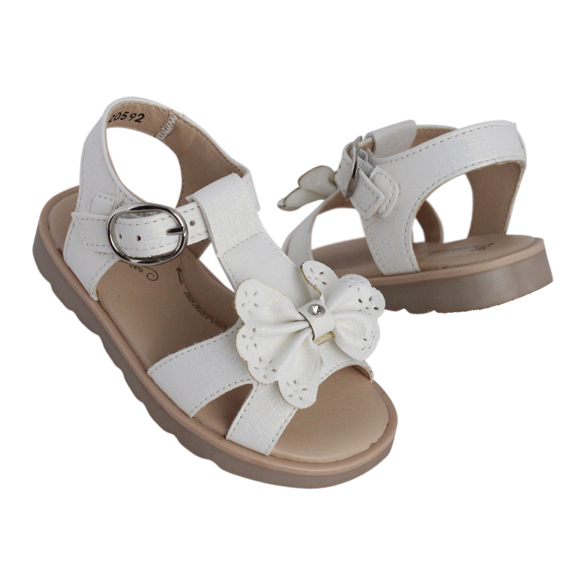 Sandalia Niña 20592 Beige con Moño