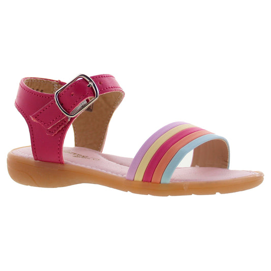 Sandalia Niña 20606 Rosa Multicolor con Hebilla