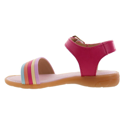 Sandalia Niña 20606 Rosa Multicolor con Hebilla