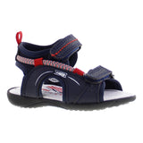 Sandalia niño 25015 piel marino doble velcro
