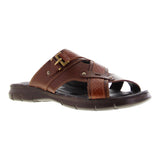 Sandalia hombre 25400 piel café