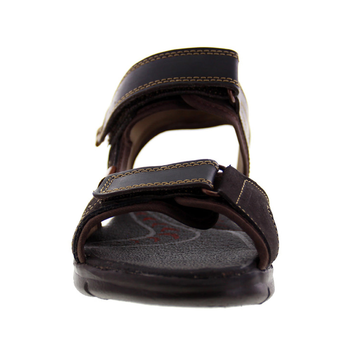 Sandalia Niño 2545 Piel Café con Doble Velcro