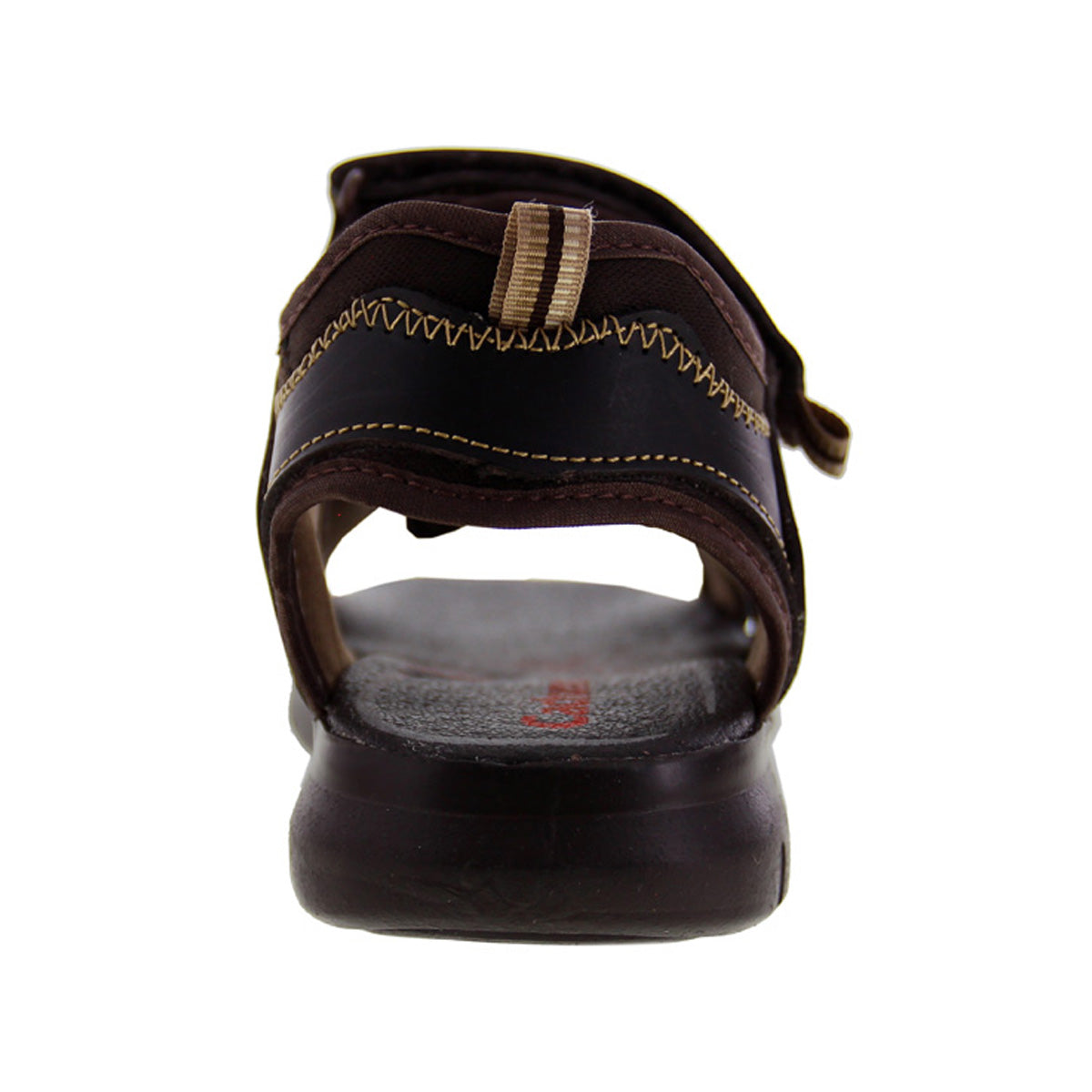 Sandalia Niño 2545 Piel Café con Doble Velcro