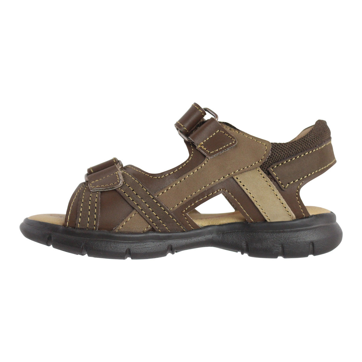 Sandalia Niño 2561 Piel Nuez Doble Velcro