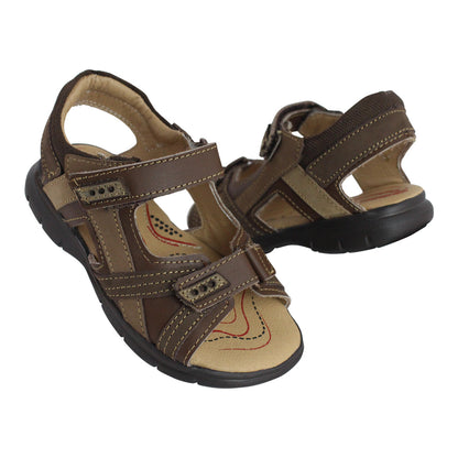 Sandalia Niño 2561 Piel Nuez Doble Velcro