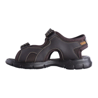 Sandalia Niño 2570 Piel Café Doble Velcro