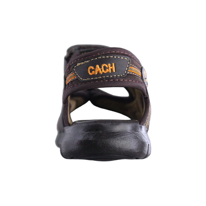 Sandalia Niño 2570 Piel Café Doble Velcro
