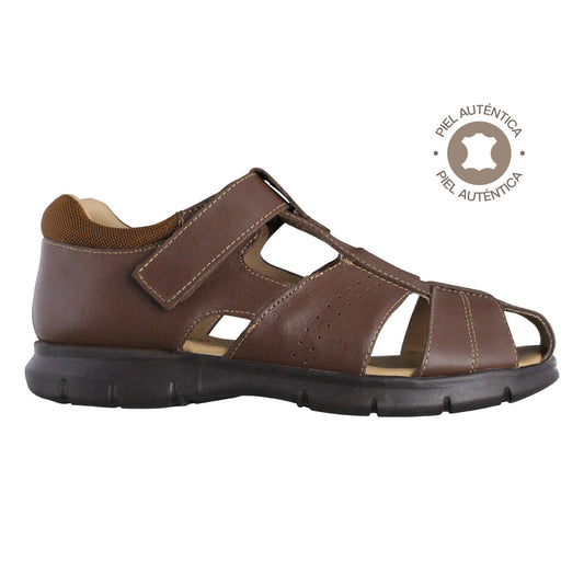 Sandalia Hombre 2666 Piel Café