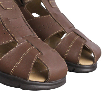 Sandalia Hombre 2666 Piel Café