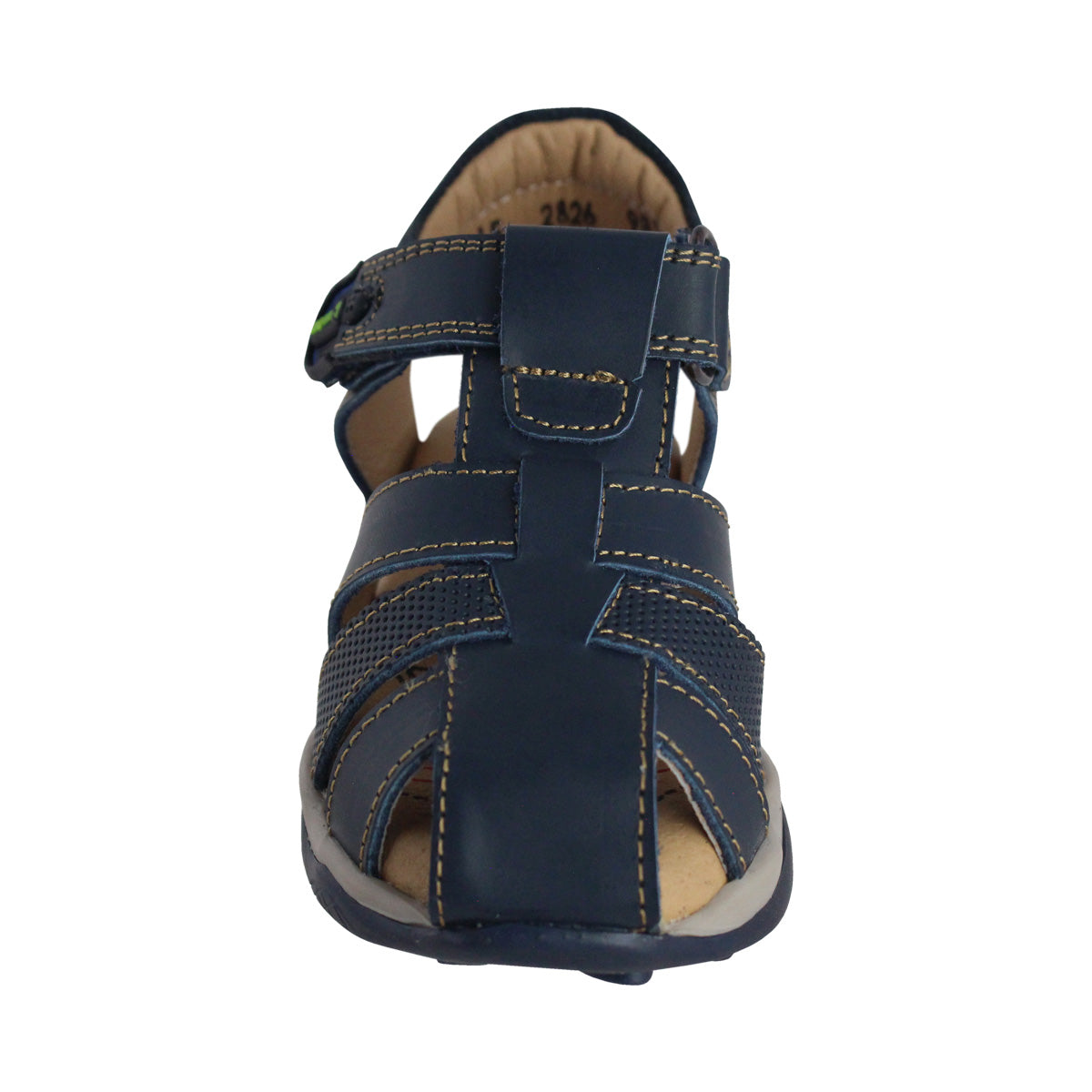 Sandalia Niño 2826 Piel Azul con Velcro