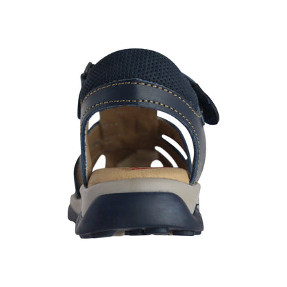Sandalia Niño 2826 Piel Azul con Velcro