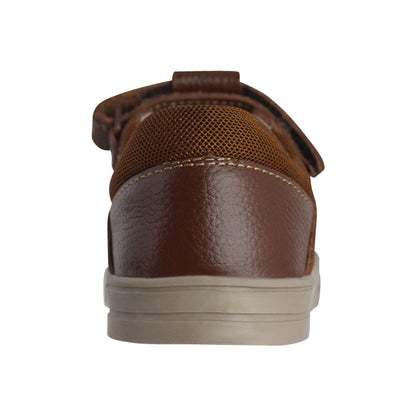 Sandalia Niño 2900 Piel Café con Velcro