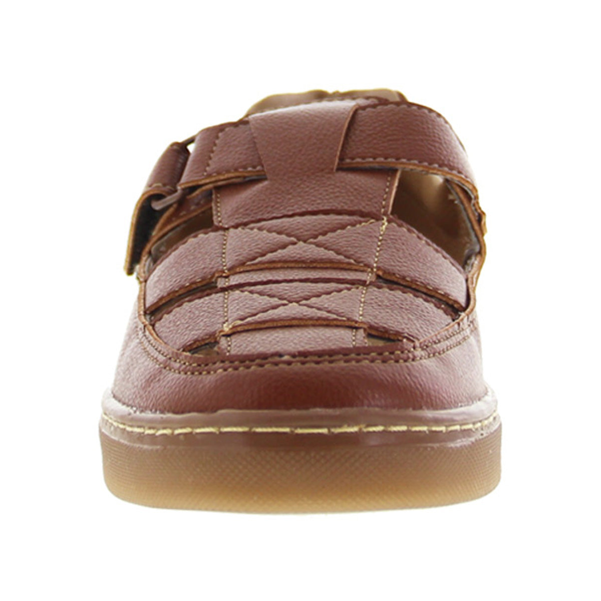 Sandalia Niño Cerrada 2965 Café con Velcro