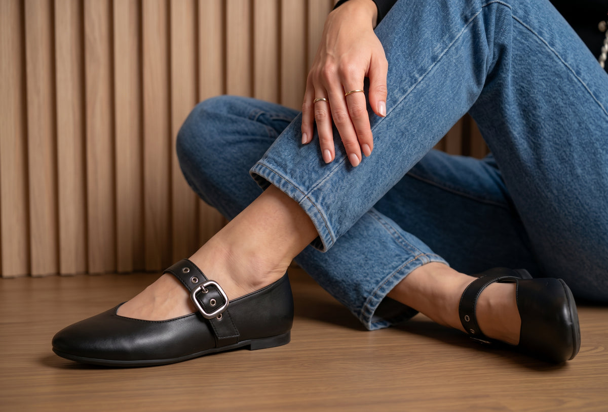 Zapato Escolar 30115 Piel Negro