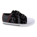 Tenis Niño 315 Lona Negro Doble Velcro