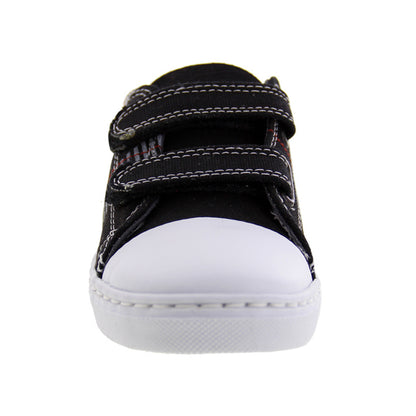 Tenis Niño 315 Lona Negro Doble Velcro
