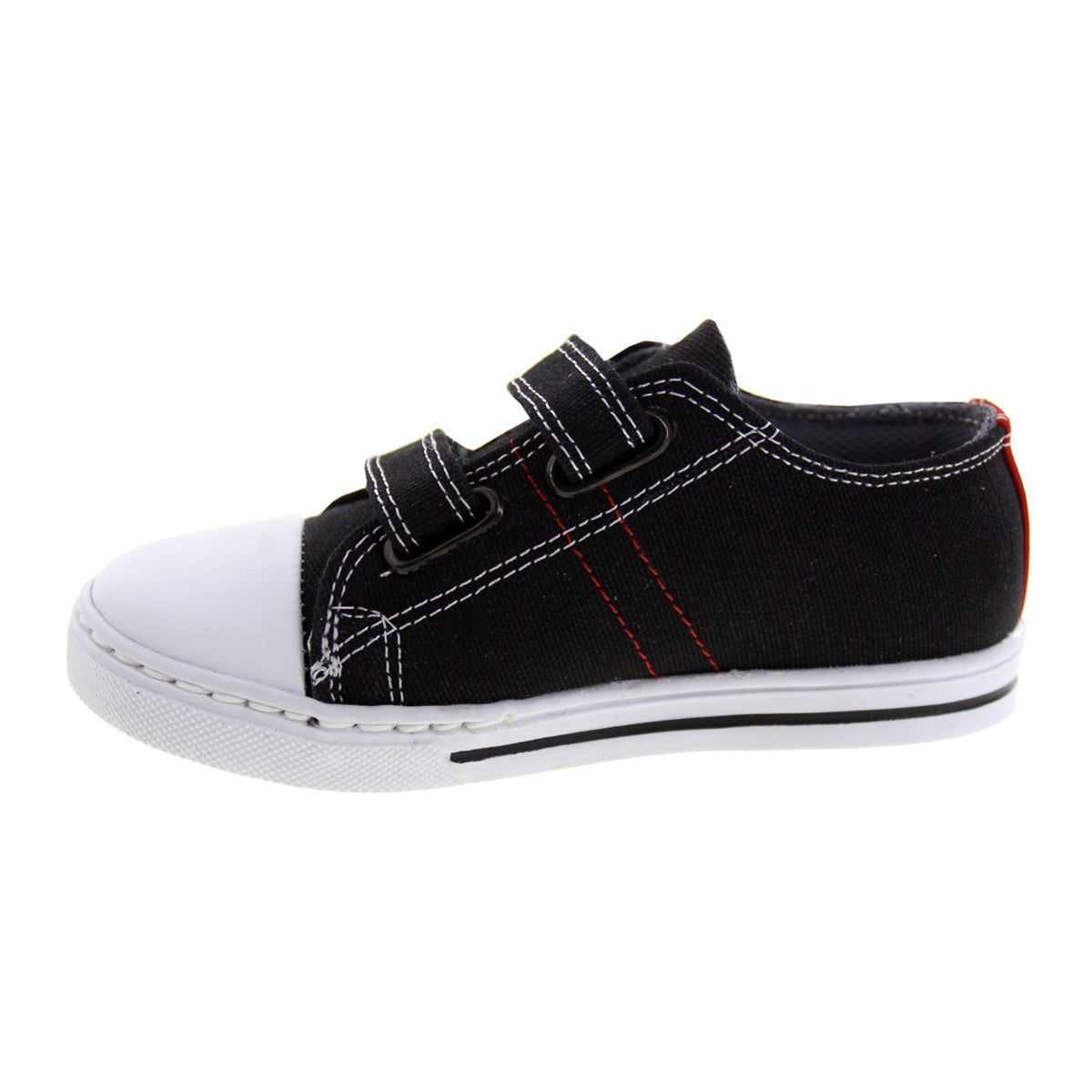 Tenis Niño 315 Lona Negro Doble Velcro