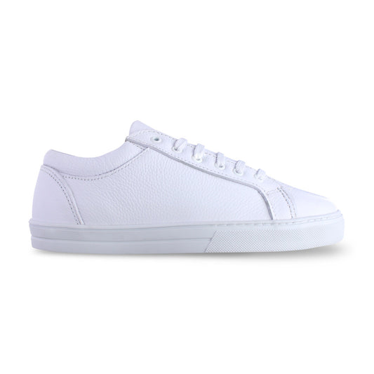 Tenis Escolar 32010 Piel Blanca