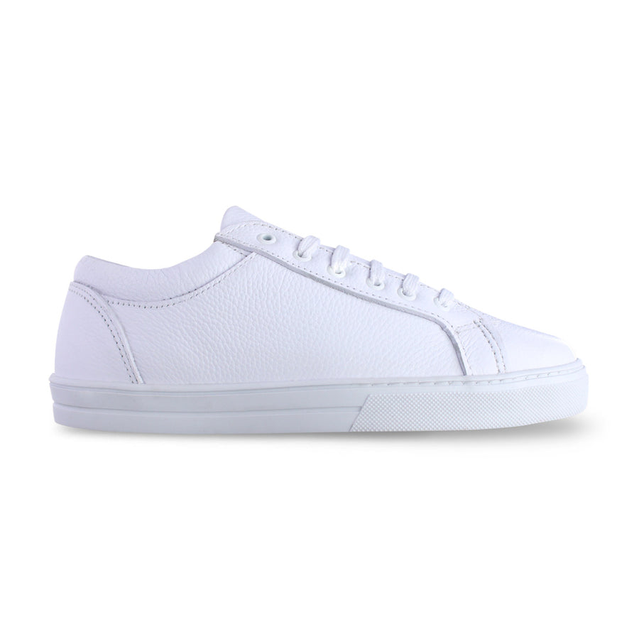 Tenis Escolar 32010 Piel Blanca